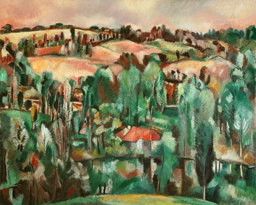 Jean DUFY - Painting - Paysage du Limousin