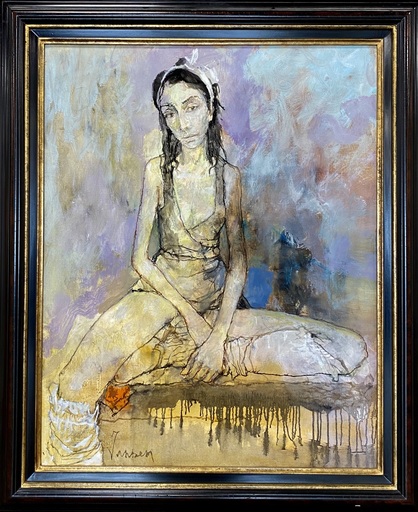 Jean JANSEM - Painting - Danseuse au repos 