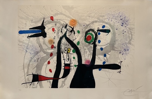 Joan MIRO - Print-Multiple - Joueur de bugle aux oiseaux