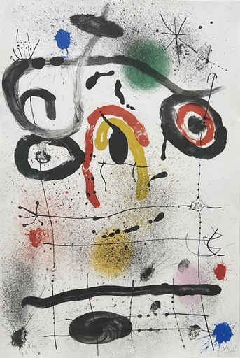 Joan MIRO - Print-Multiple - Personnage au dessus de...