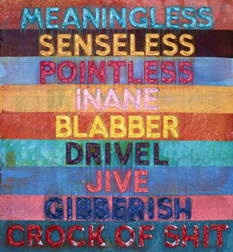 Mel BOCHNER - Painting - MEANINGLESS