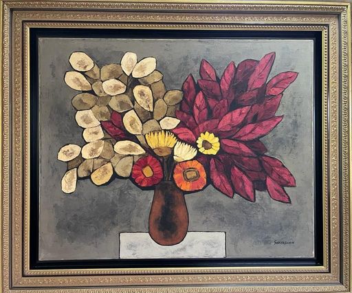 Oswaldo GUAYASAMIN - Painting - flores