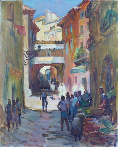 Pierre BOUDET - Painting - Rue st Vincent 