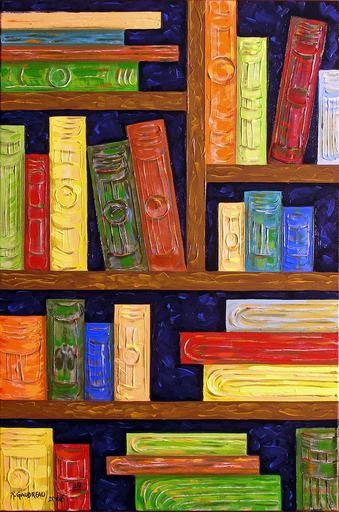 Robert GAUDREAU - Painting - Something About Books 29 Books